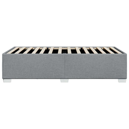 Bed Frame without Mattress Light Gray Twin XL Fabric