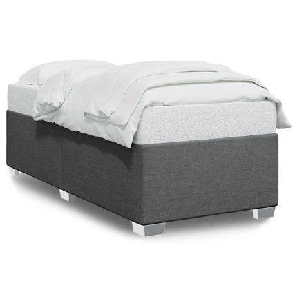 Bed Frame without Mattress Dark Gray Twin XL Fabric