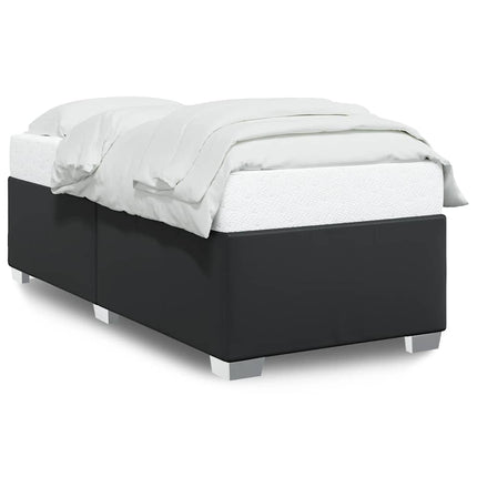 Bed Frame without Mattress Black Twin XL Faux Leather