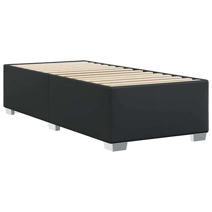 Bed Frame without Mattress Black Twin XL Faux Leather