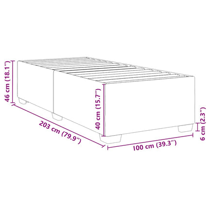 Bed Frame without Mattress White Twin XL Faux Leather