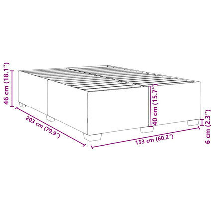 Bed Frame without Mattress White Queen Faux Leather