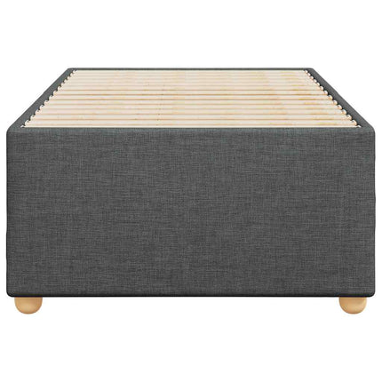 Bed Frame without Mattress Dark Gray Twin XL Fabric