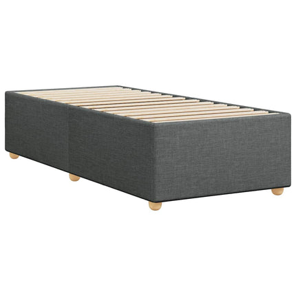 Bed Frame without Mattress Dark Gray Twin XL Fabric