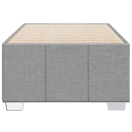 Bed Frame without Mattress Light Gray Twin XL Fabric