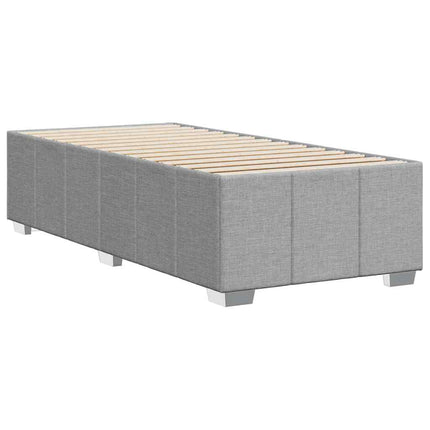 Bed Frame without Mattress Light Gray Twin XL Fabric