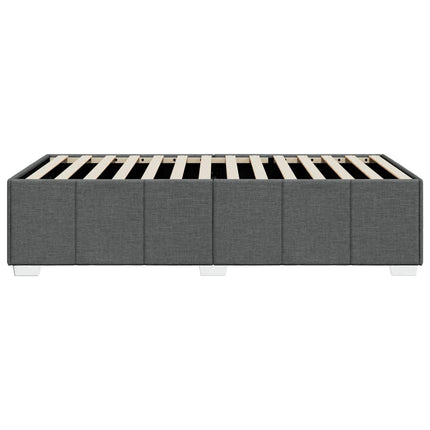 Bed Frame without Mattress Dark Gray Twin XL Fabric