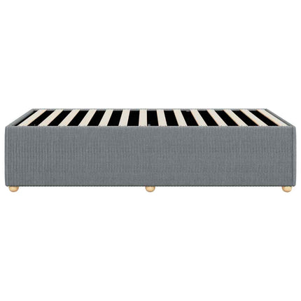 Bed Frame without Mattress Light Gray Twin XL Fabric