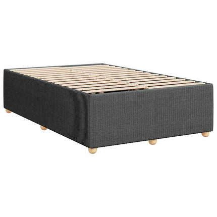 Bed Frame without Mattress Dark Gray Full Fabric