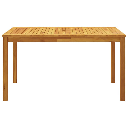5 Piece Patio Dining Set 55.1"x31.5"x29.1" Solid Wood Acacia
