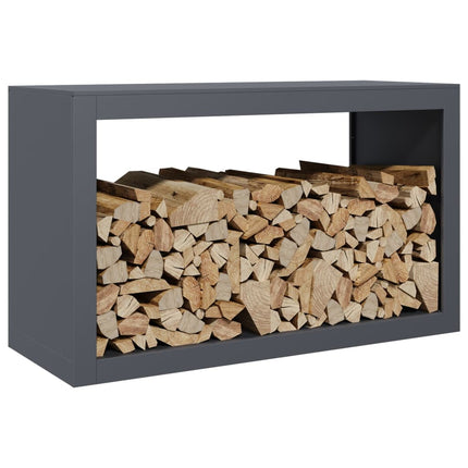 Firewood Rack Anthracite 39.4x15.7x23.6" Steel