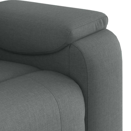 Massage Recliner Chair Dark Grey Fabric