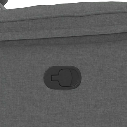 Massage Recliner Chair Dark Grey Fabric