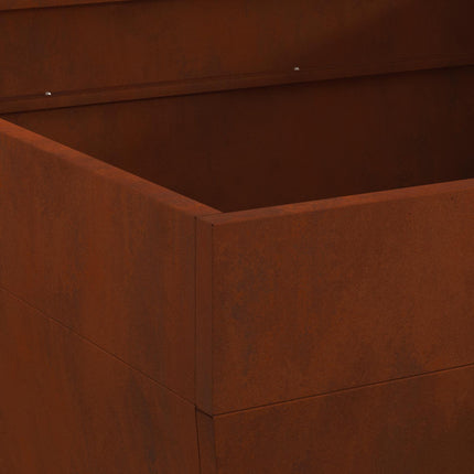 Fire Pit Brown 31.50 x 31.50 x 16.93 in Weathering Steel