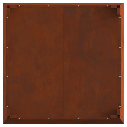 Fire Pit Brown 31.50 x 31.50 x 16.93 in Weathering Steel