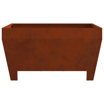 Fire Pit Brown 31.50 x 31.50 x 16.93 in Weathering Steel