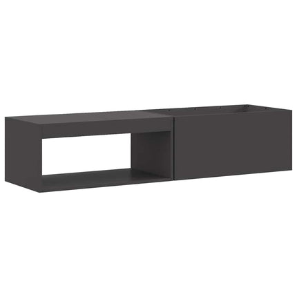 Fire Pit Black 62.99 x 17.72 x 13.78 in Steel