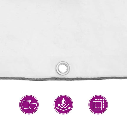 Clear Tarpaulin with Eyelets 9.8x26.2'Polyethylene