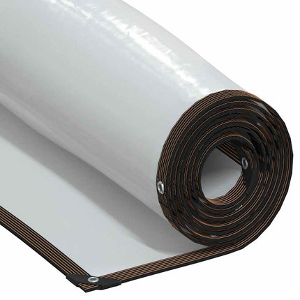 Clear Tarpaulin with Eyelets 6.6x13.1'Polyethylene