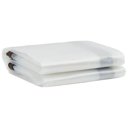 Clear Tarpaulin with Eyelets 6.6x13.1'Polyethylene