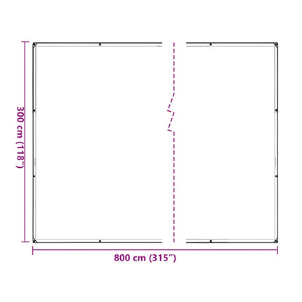 Plant Cover with Eyelets 9.8x26.2'Polyethylene