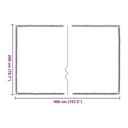 Plant Cover with Eyelets 6.6x13.1'Polyethylene