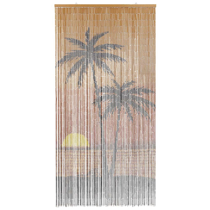 Insect Door Curtain Palm Tree Print 35.4"x86.6" Bamboo