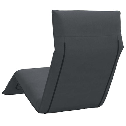 Sun Lounger Gray Oxford fabric, metal, foam Large Collapsible