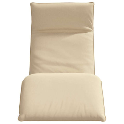 Sun Lounger Beige Oxford fabric 100% polyester, metal frame