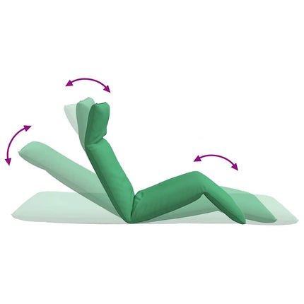Folding Sun lounger Green 68.9x21.3x3.3" Oxford Fabric