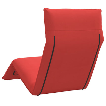 Folding Sun lounger Red 68.9x21.3x3.3" Oxford Fabric