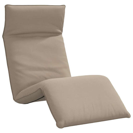 Folding Sun lounger Taupe 68.9x21.3x3.3" Oxford Fabric