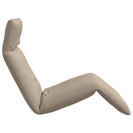 Folding Sun lounger Taupe 68.9x21.3x3.3" Oxford Fabric