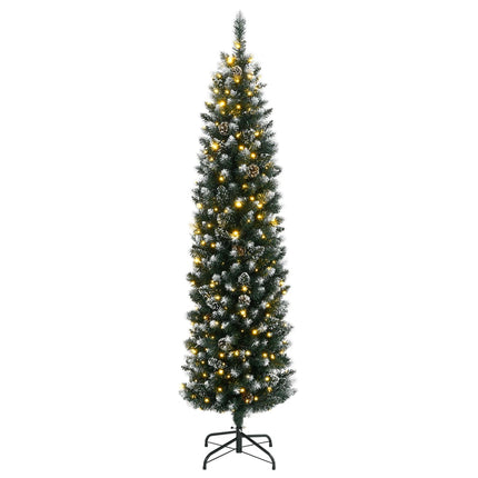 Artificial Slim Christmas Tree 300 LEDs 82.7