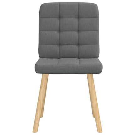 Dining Chairs 4 pcs Dark Gray Fabric