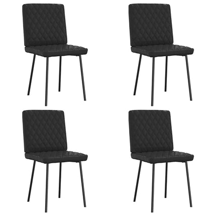 Dining Chairs 4 pcs Black Faux Leather