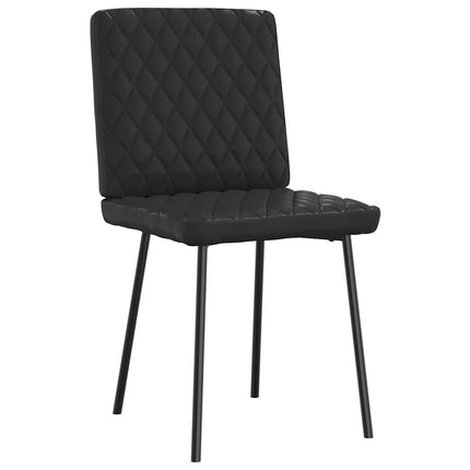 Dining Chairs 4 pcs Black Faux Leather