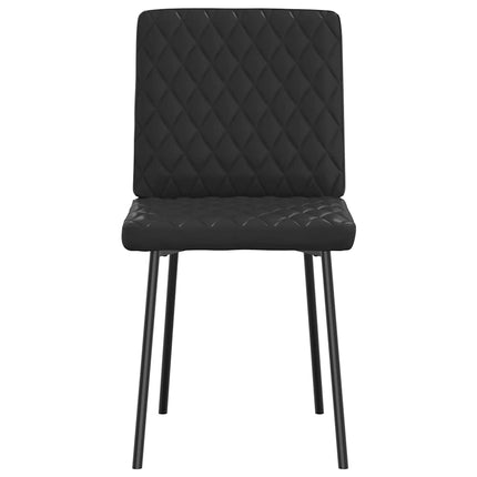 Dining Chairs 4 pcs Black Faux Leather
