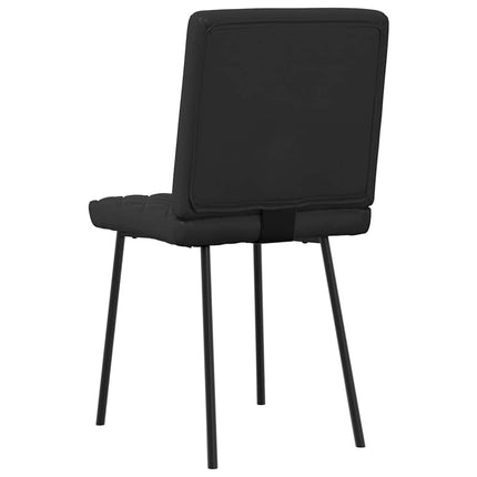 Dining Chairs 4 pcs Black Faux Leather
