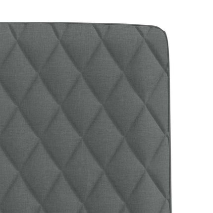 Dining Chairs 4 pcs Dark Gray Fabric