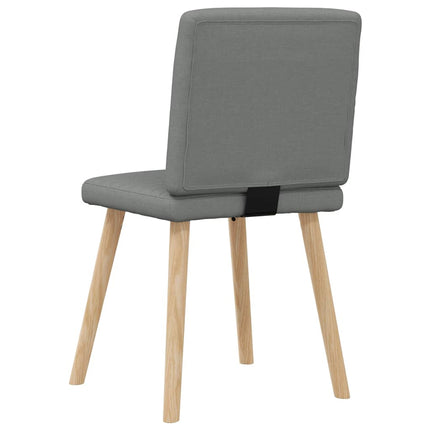 Dining Chairs 4 pcs Dark Gray Fabric