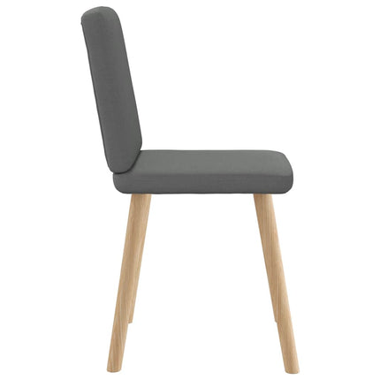 Dining Chairs 4 pcs Dark Gray Fabric