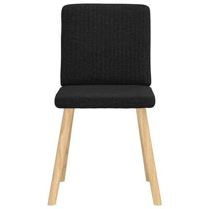 Dining Chairs 4 pcs Black Fabric