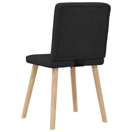 Dining Chairs 4 pcs Black Fabric
