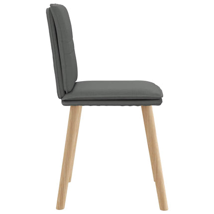 Dining Chairs 4 pcs Dark Gray Fabric