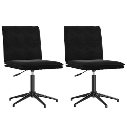 Dining Chairs 2 pcs Black Velvet