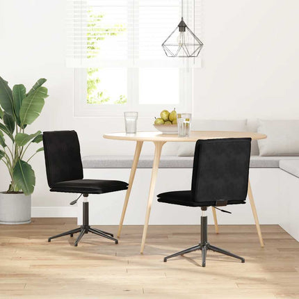 Dining Chairs 2 pcs Black Velvet