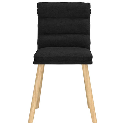 Dining Chairs 4 pcs Black Fabric