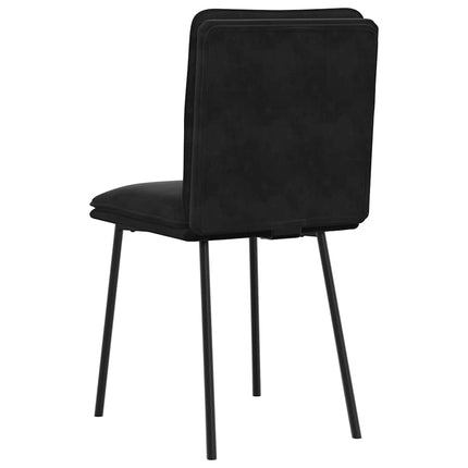Dining Chairs 4 pcs Black Velvet