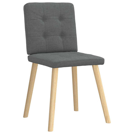 Dining Chairs 6 pcs Dark Gray Fabric